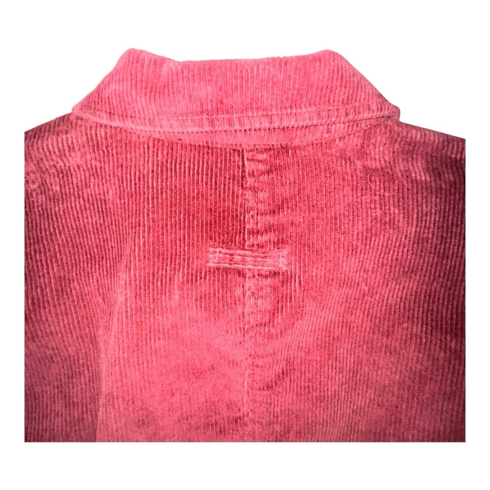 Isaac Mizrahi Live! Maroon Corduroy Jacket Blazer US Size Large - Picture 8 of 15